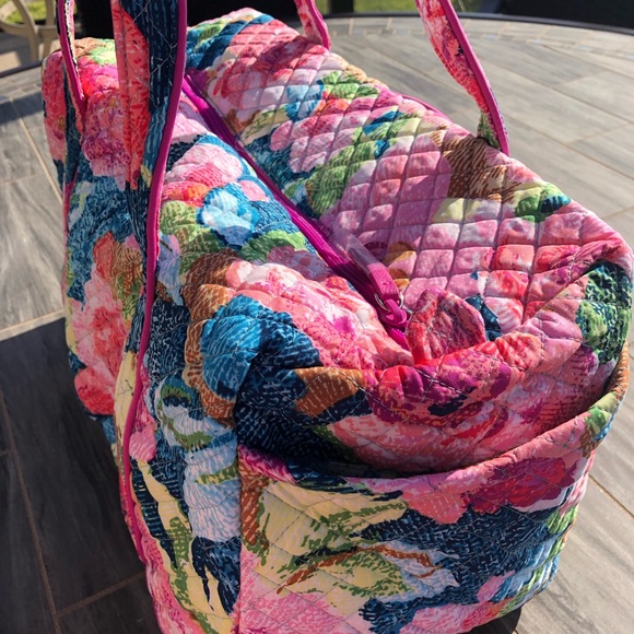 New Vera Bradley Iconic Small Duffel cotton bag - Picture 3 of 7